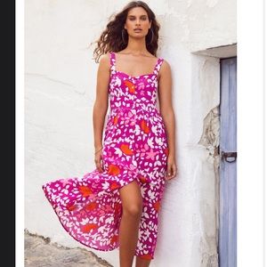 Mister Zimi Ruby Maxi Dress in “Rosada” print